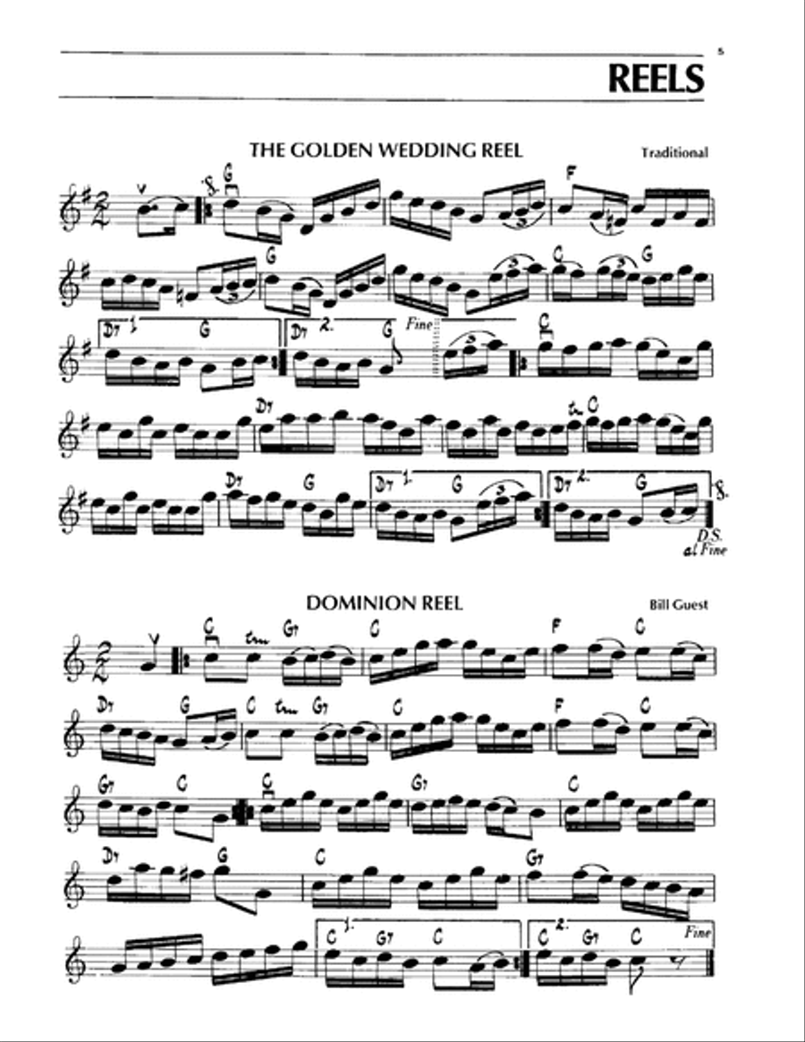 A Hundred Favorite Fiddle Tunes: Solos and Duets Violin scores gallery preview page 6