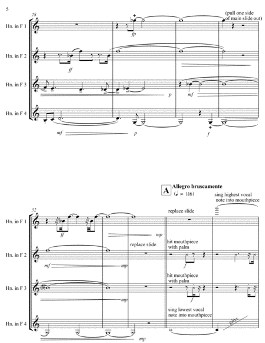 Tetractic Inflections Small Ensemble scores gallery preview page 6