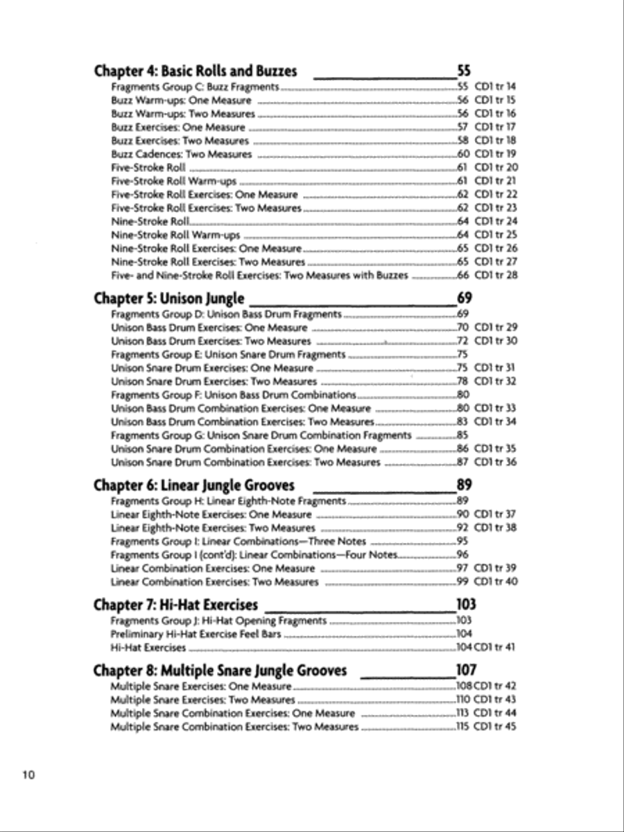 Jungle/Drum 'n' Bass for the Acoustic Drum Set Drum Set scores gallery preview page 8