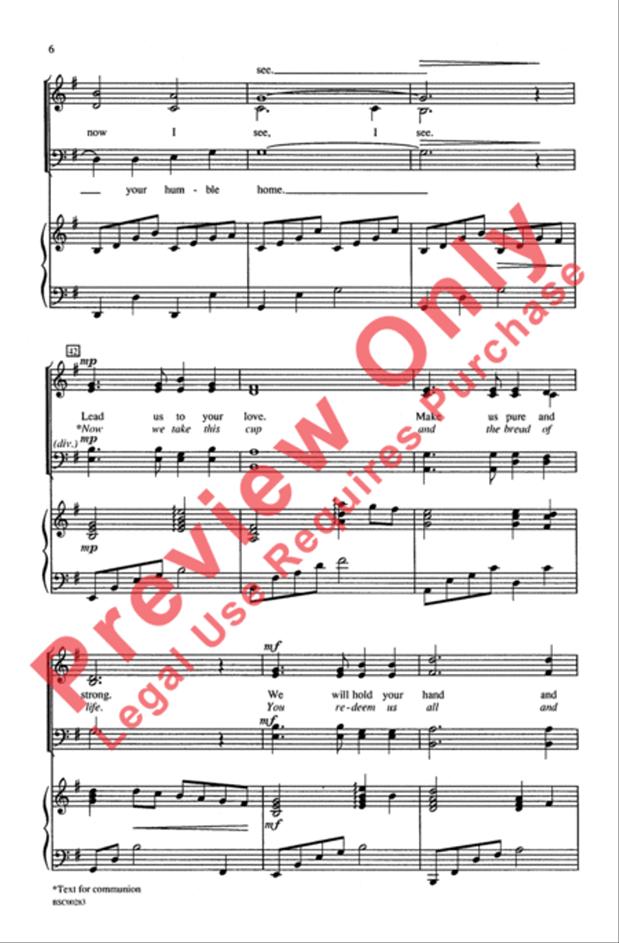 Cradle Me, Lord Cradle Me, Lord 4-Part scores gallery preview page 6