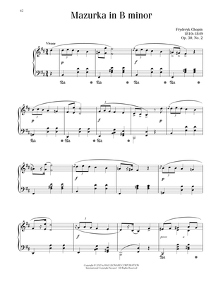 Book cover for Mazurka, Op. 30, No. 2