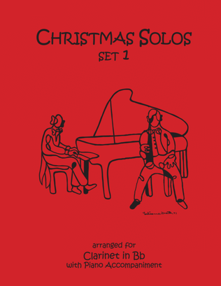 Book cover for Christmas Solos for Clarinet & Piano Set 1