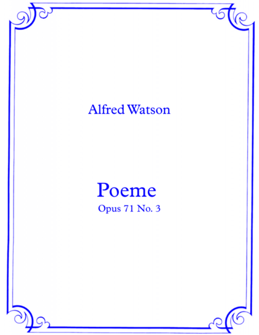 Poeme Opus 71 No.3 Poeme Opus 71 No.3 Piano Solo scores gallery preview page 1