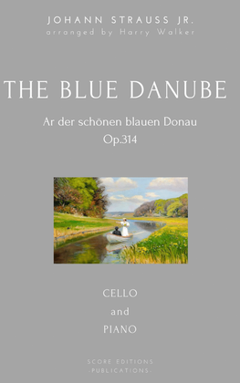 Book cover for The Blue Danube (Johann Strauss II) for Violoncello and Piano