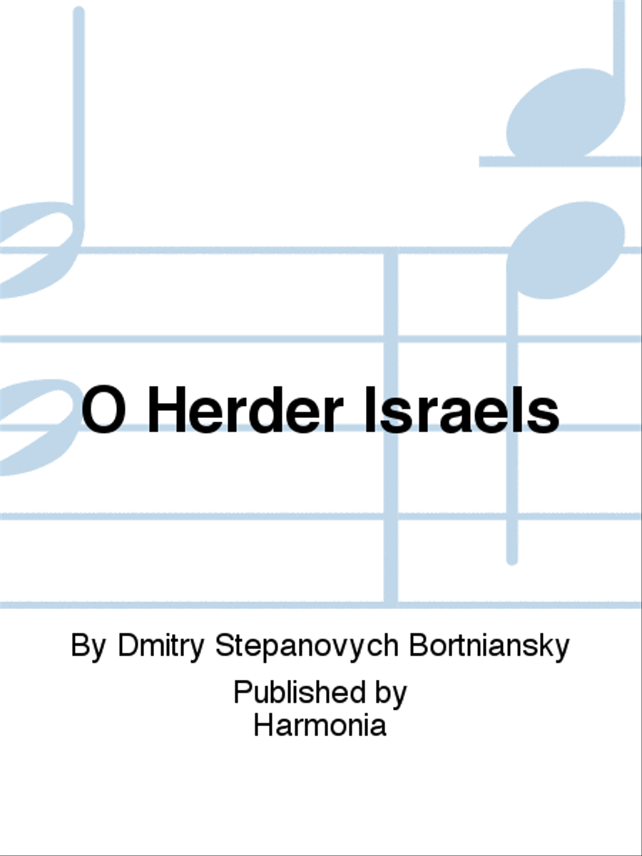 O Herder Israëls 4-Part scores gallery preview page 1