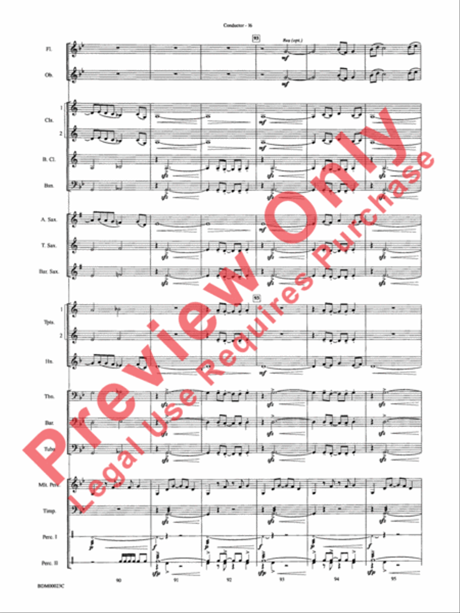 Under the Rice Moon Under the Rice Moon Concert Band scores gallery preview page 19