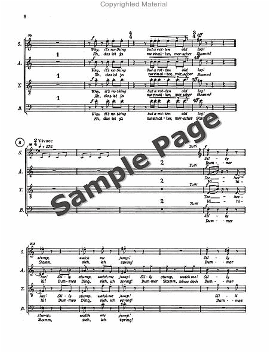 Henze Moralities(1967) Chor.score 4-Part scores gallery preview page 11