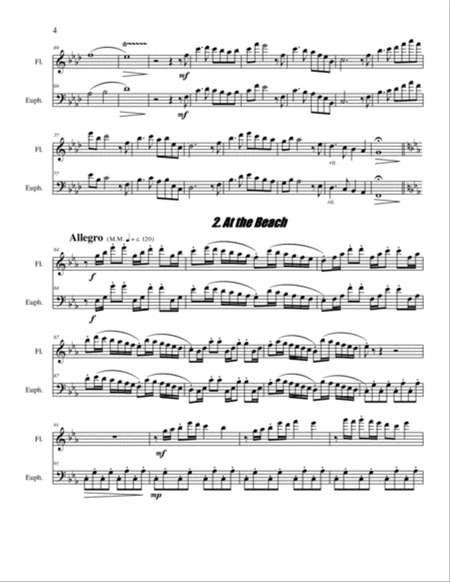 Landscapes Landscapes Flute scores gallery preview page 4