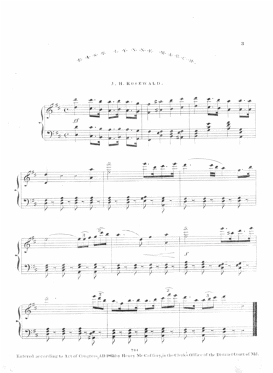 East Lynne March Piano Solo scores gallery preview page 2