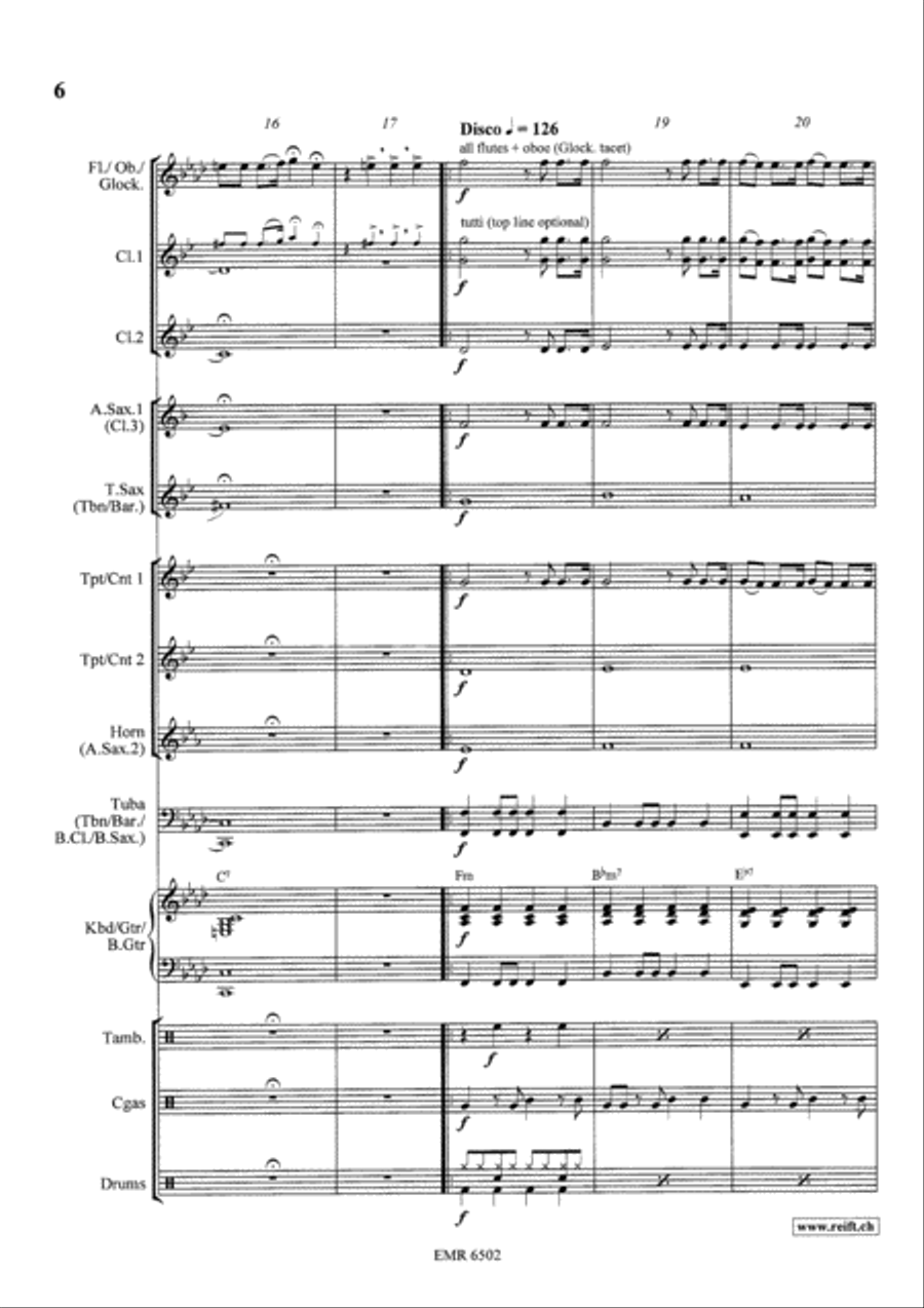 I Will Survive Concert Band scores gallery preview page 6