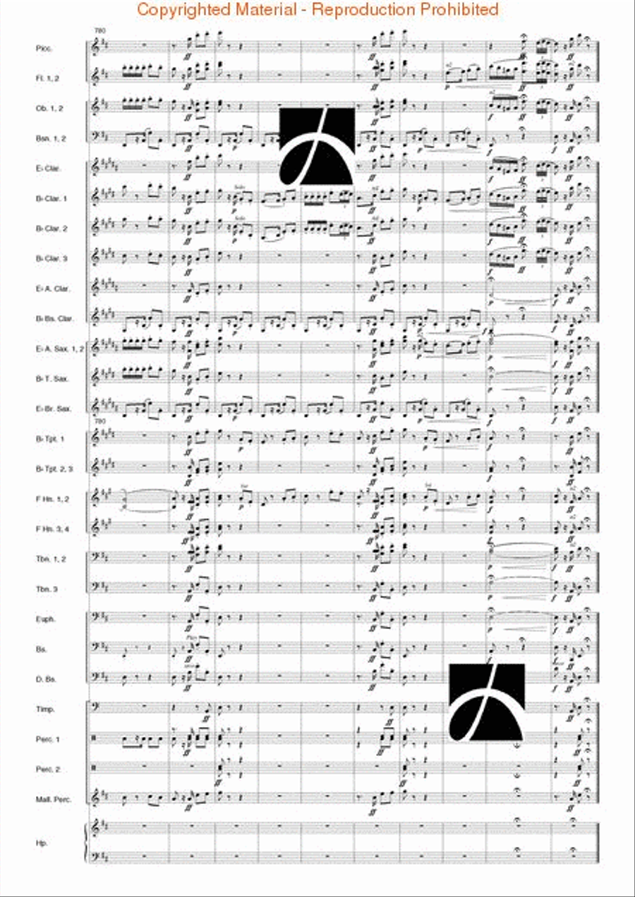 Carmen Suite Carmen Suite Concert Band scores gallery preview page 86