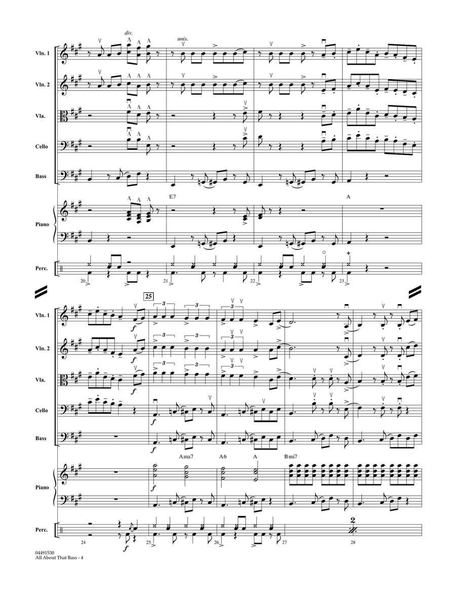All About That Bass - Conductor Score (Full Score) String Orchestra scores gallery preview page 4