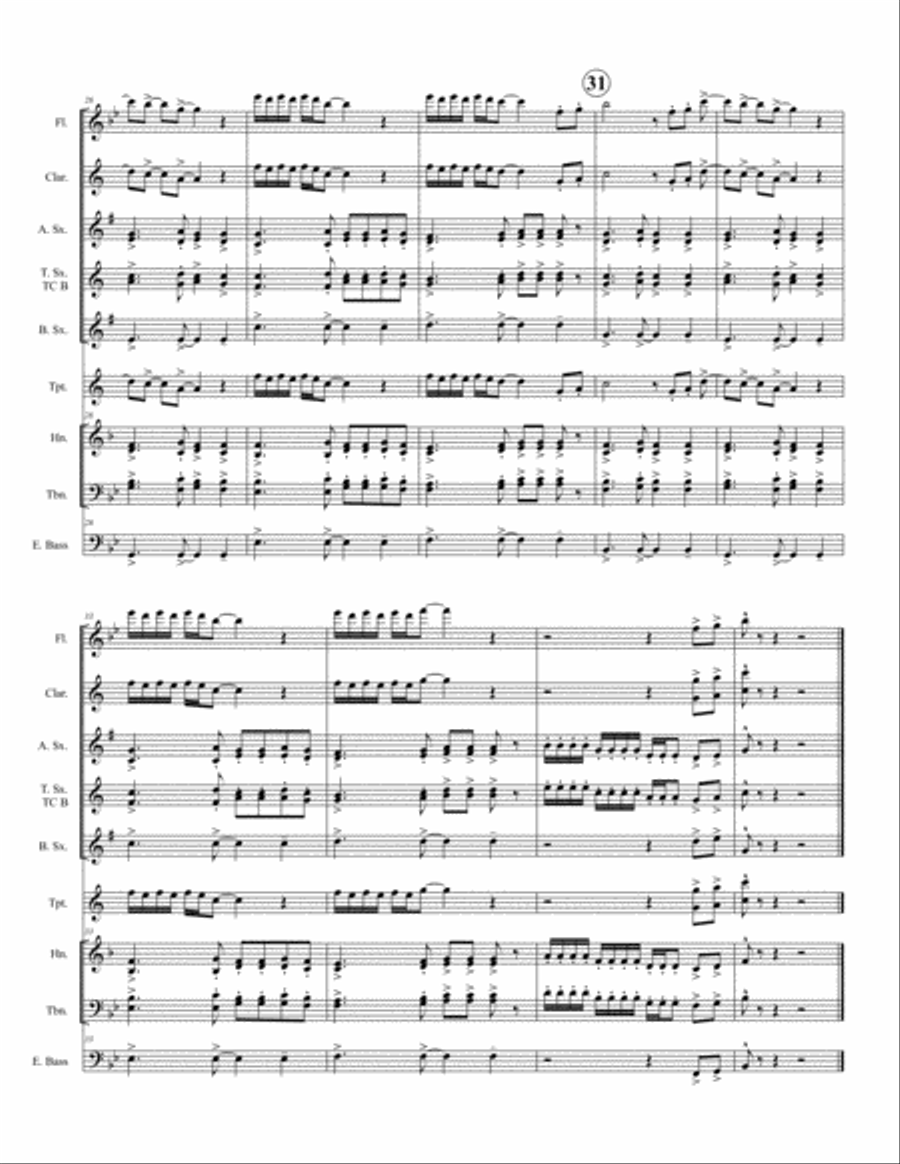 Me! Jazz Ensemble scores gallery preview page 4