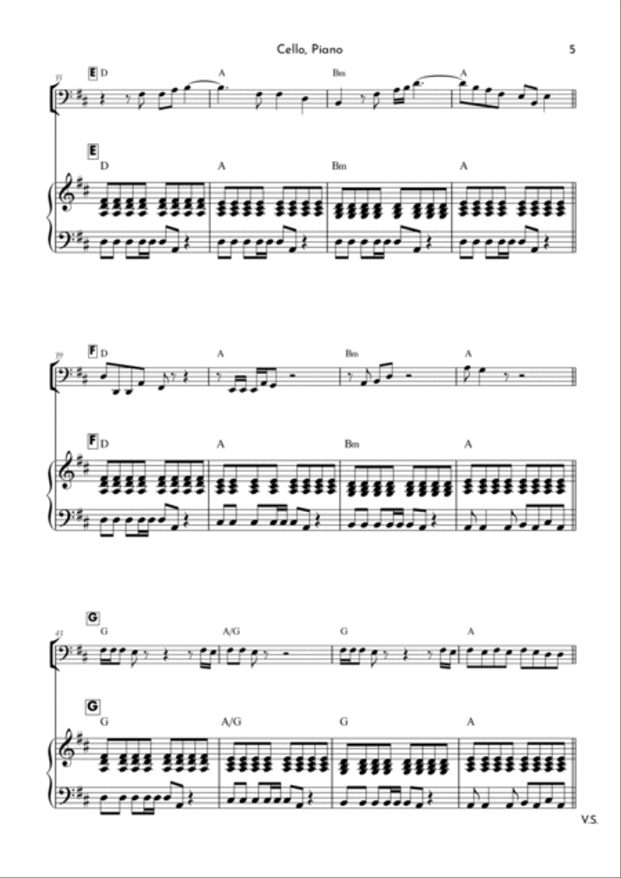 Under Pressure Piano scores gallery preview page 5