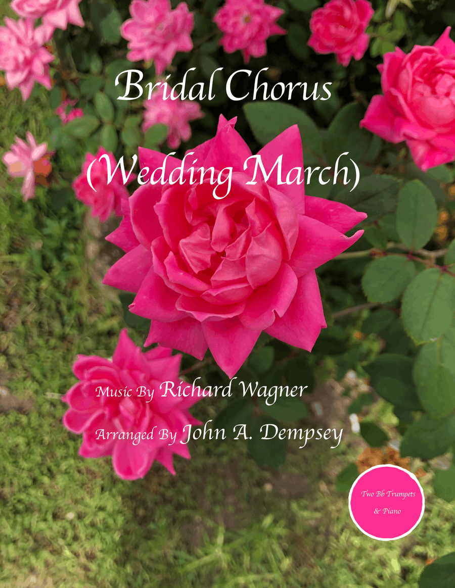 Bridal March (Here Comes the Bride): Wedding Trio for Two Trumpets and Piano Trumpet Duet scores gallery preview page 1