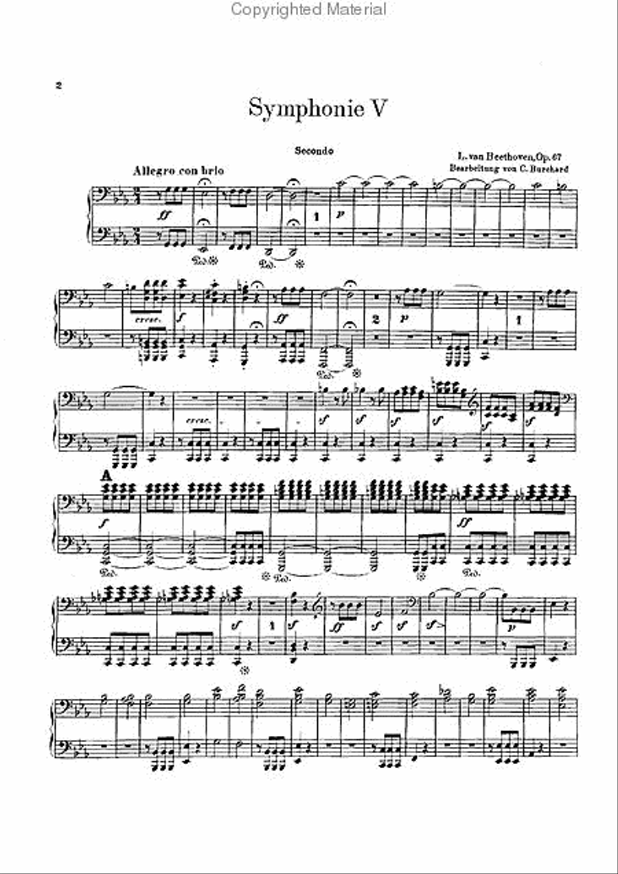 Fifth Symphony, Op. 67 Violin scores gallery preview page 2