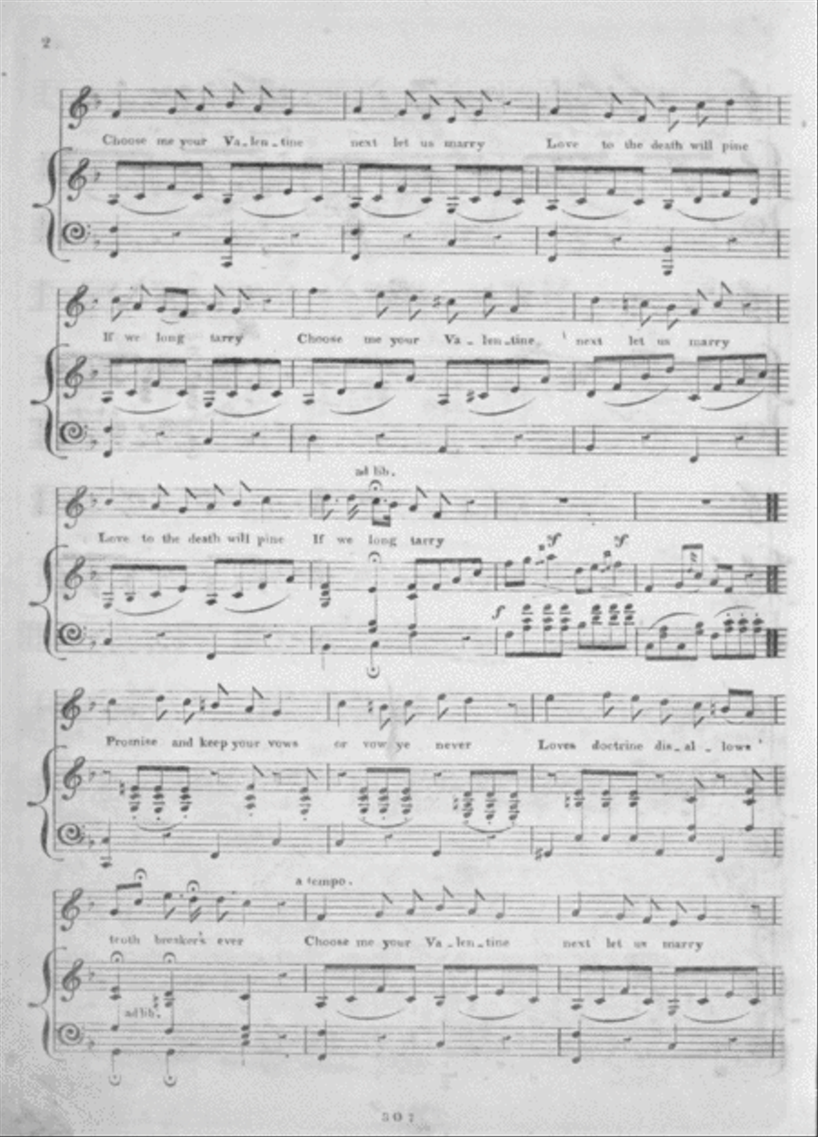 Choose me your Valentine. A Rondo Voice scores gallery preview page 2