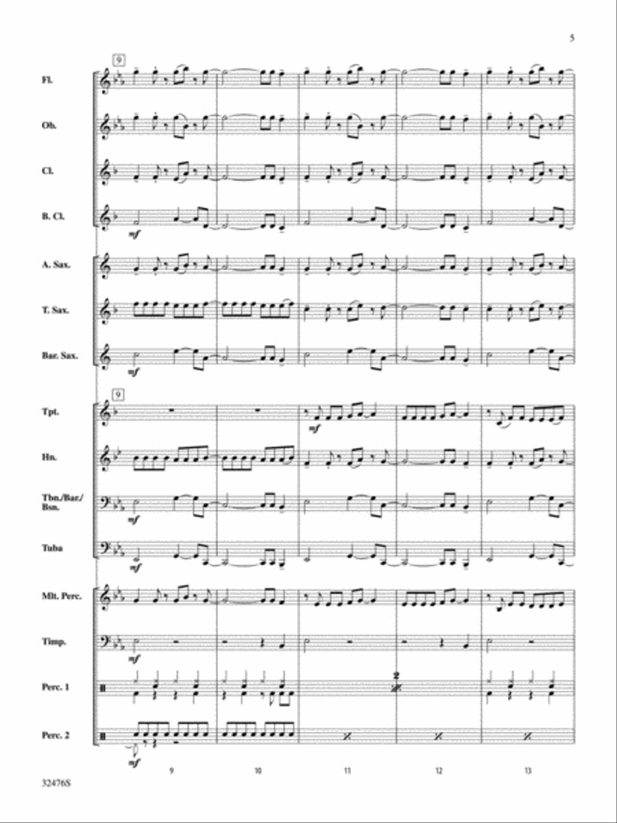 Party in the U.S.A. Concert Band scores gallery preview page 4