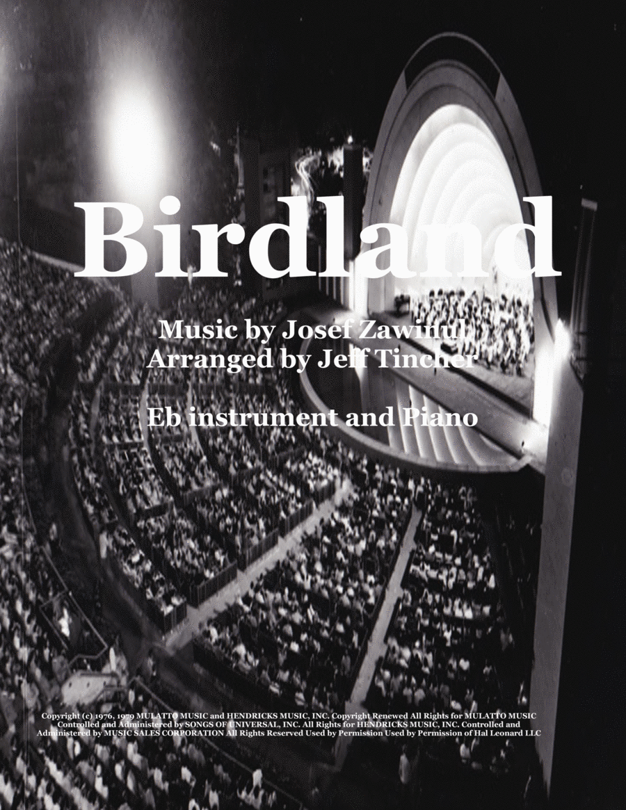 Birdland Birdland Alto Saxophone scores gallery preview page 1