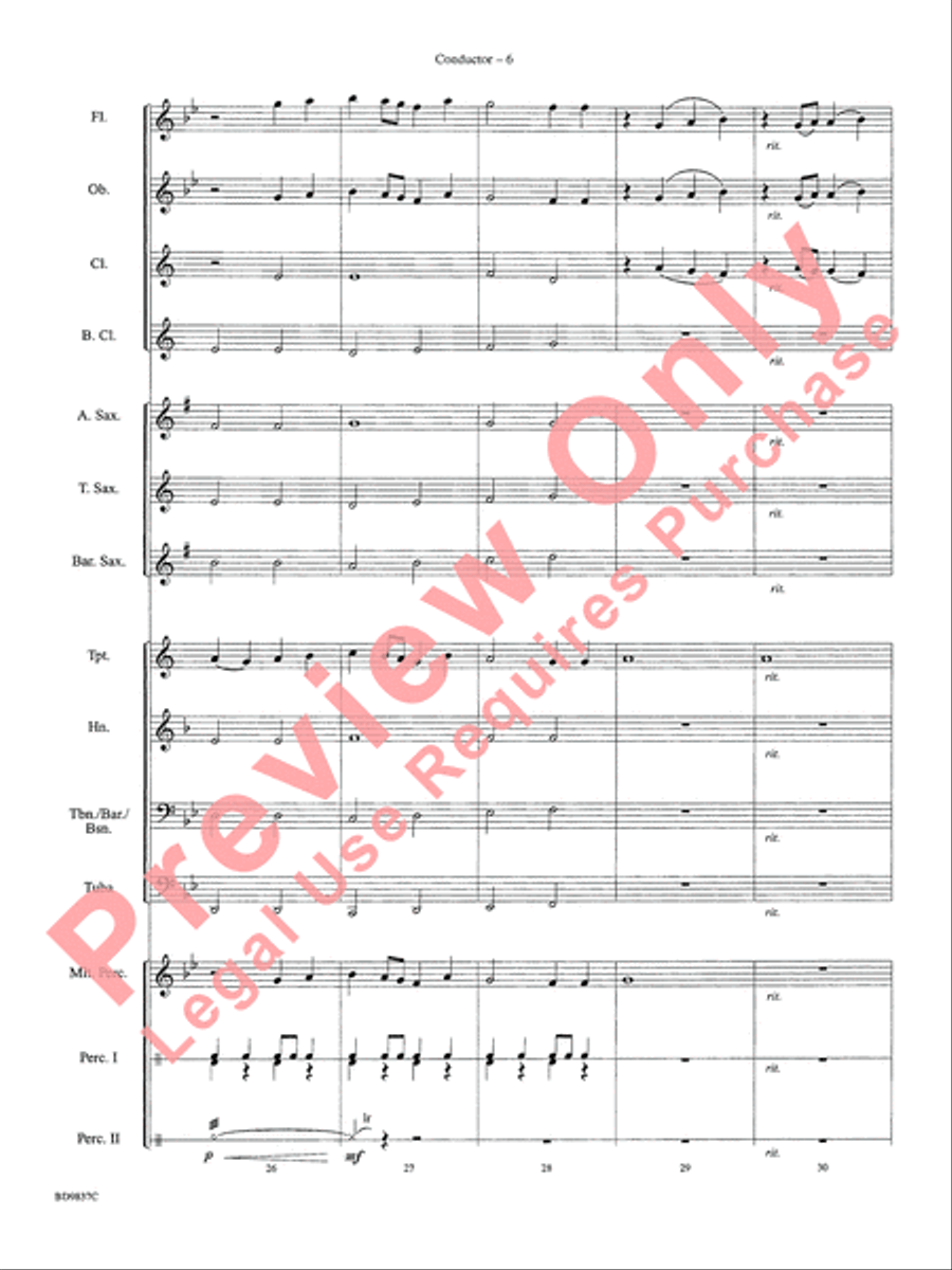 The Rings of Saturn The Rings of Saturn Concert Band scores gallery preview page 9