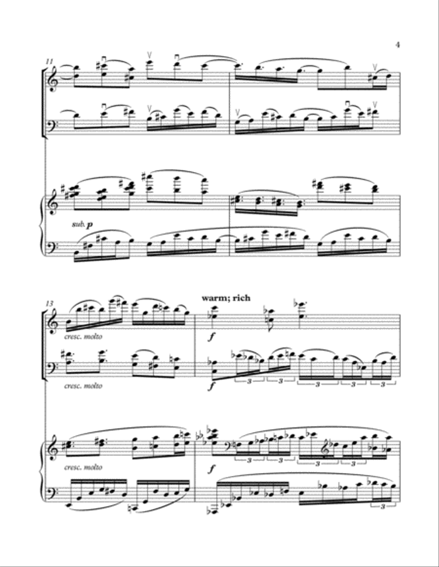 Love Letters from the Lost Cause (score and parts) Piano Trio scores gallery preview page 3
