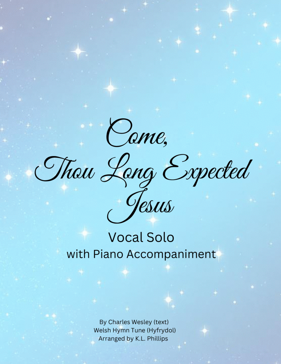 Come, Thou Long Expected Jesus - Vocal Solo with Piano Accompaniment Voice Solo scores gallery preview page 1