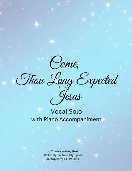 Come, Thou Long Expected Jesus - Vocal Solo with Piano Accompaniment image number null