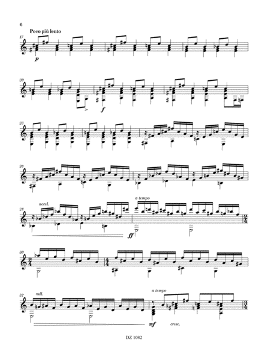Poèmes énigmatiques I-V Poèmes énigmatiques I-V Classical Guitar scores gallery preview page 6