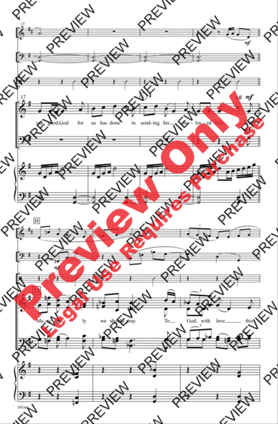 Enniscorthy Carol Enniscorthy Carol 4-Part scores gallery preview page 4