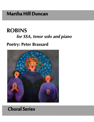 Robins for SSA, tenor solo and piano
