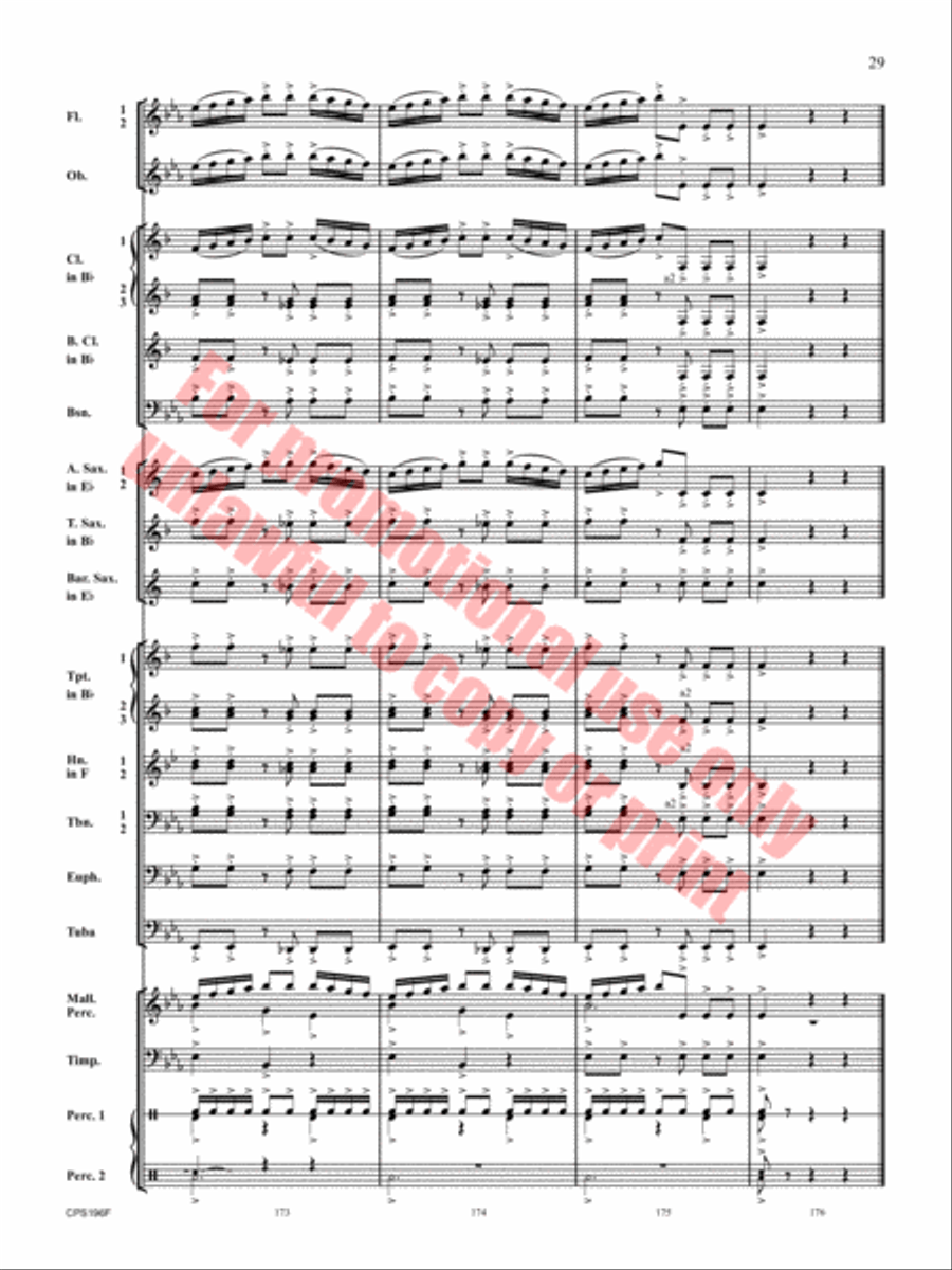 If I Could Fly Concert Band scores gallery preview page 30