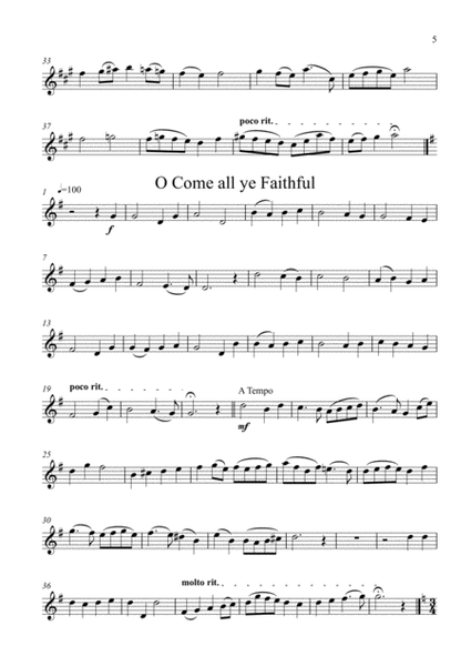 10 Christmas Carols for Trumpet Trio +Piano image number null