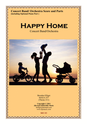 Book cover for Happy Home - Concert Band/Orchestra Score and Parts PDF