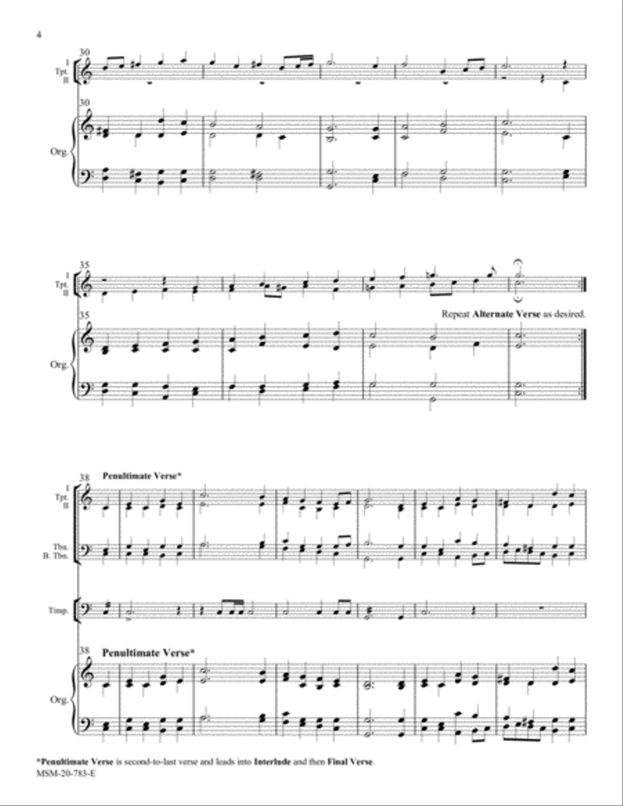 Rejoice, the Lord Is King Choir scores gallery preview page 4