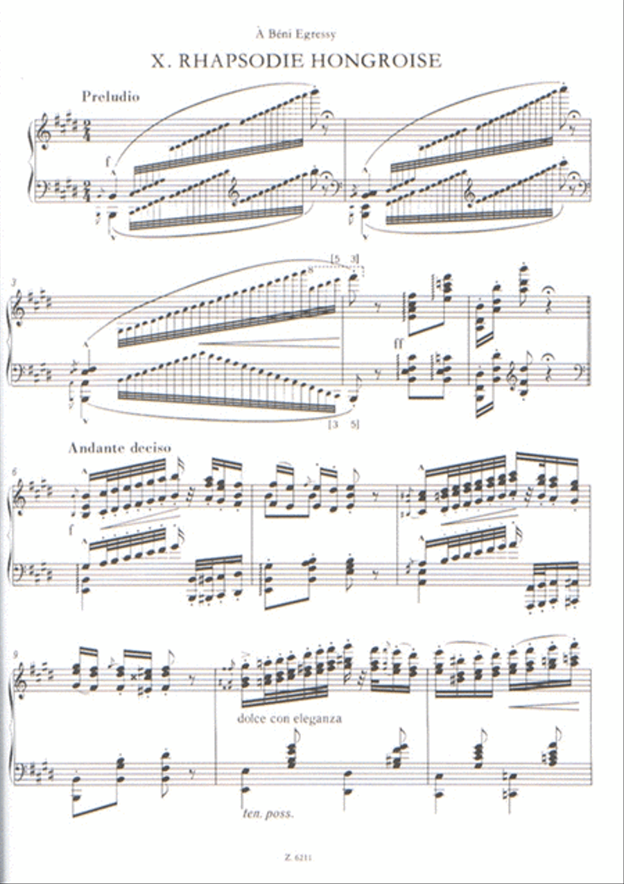 Ungarische Rhapsodien Band 2 Piano Solo scores gallery preview page 3