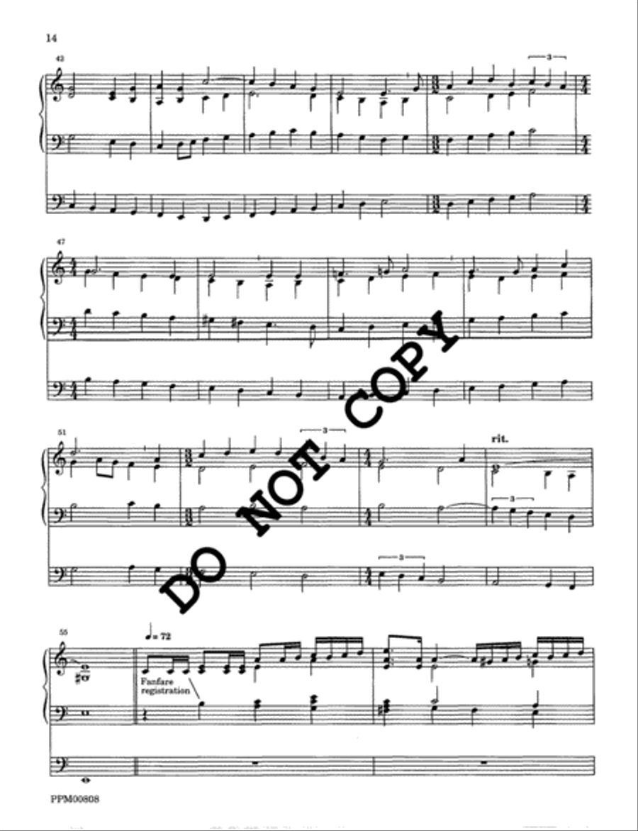I Sing the Almighty Power of God: Organ Voluntaries on the Hymn Tunes of Ralph Vaughan Williams Volume I Organ scores gallery preview page 15