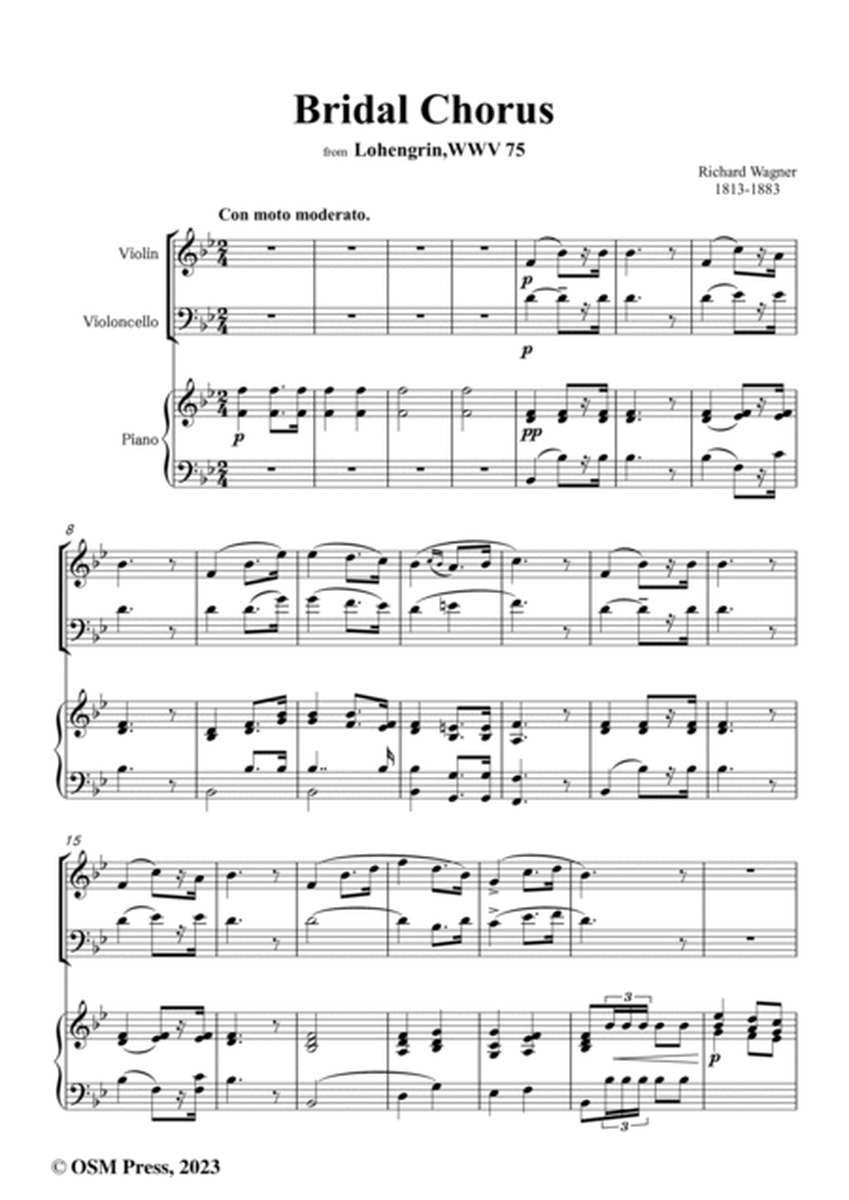 Wagner-Bridal Chorus,for Violin,Cello and Piano image number null
