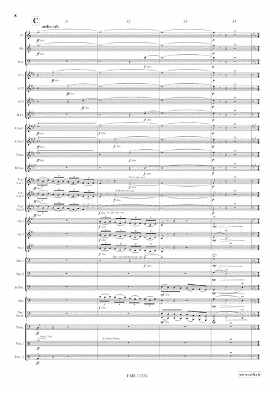 Clouds Concert Band scores gallery preview page 10
