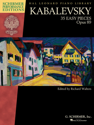 Book cover for Kabalevsky – 35 Easy Pieces, Op. 89 for Piano
