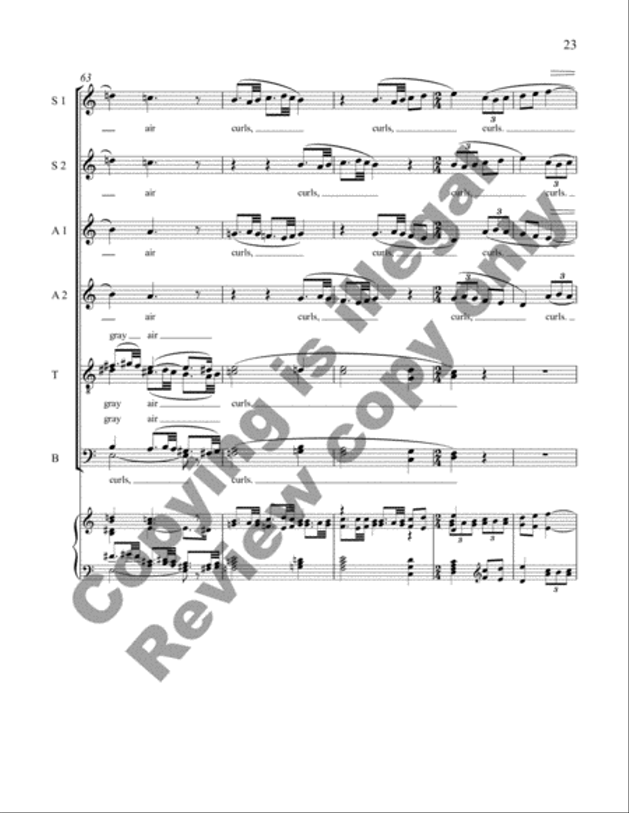 Landscapes and Silly Songs Divisi scores gallery preview page 34