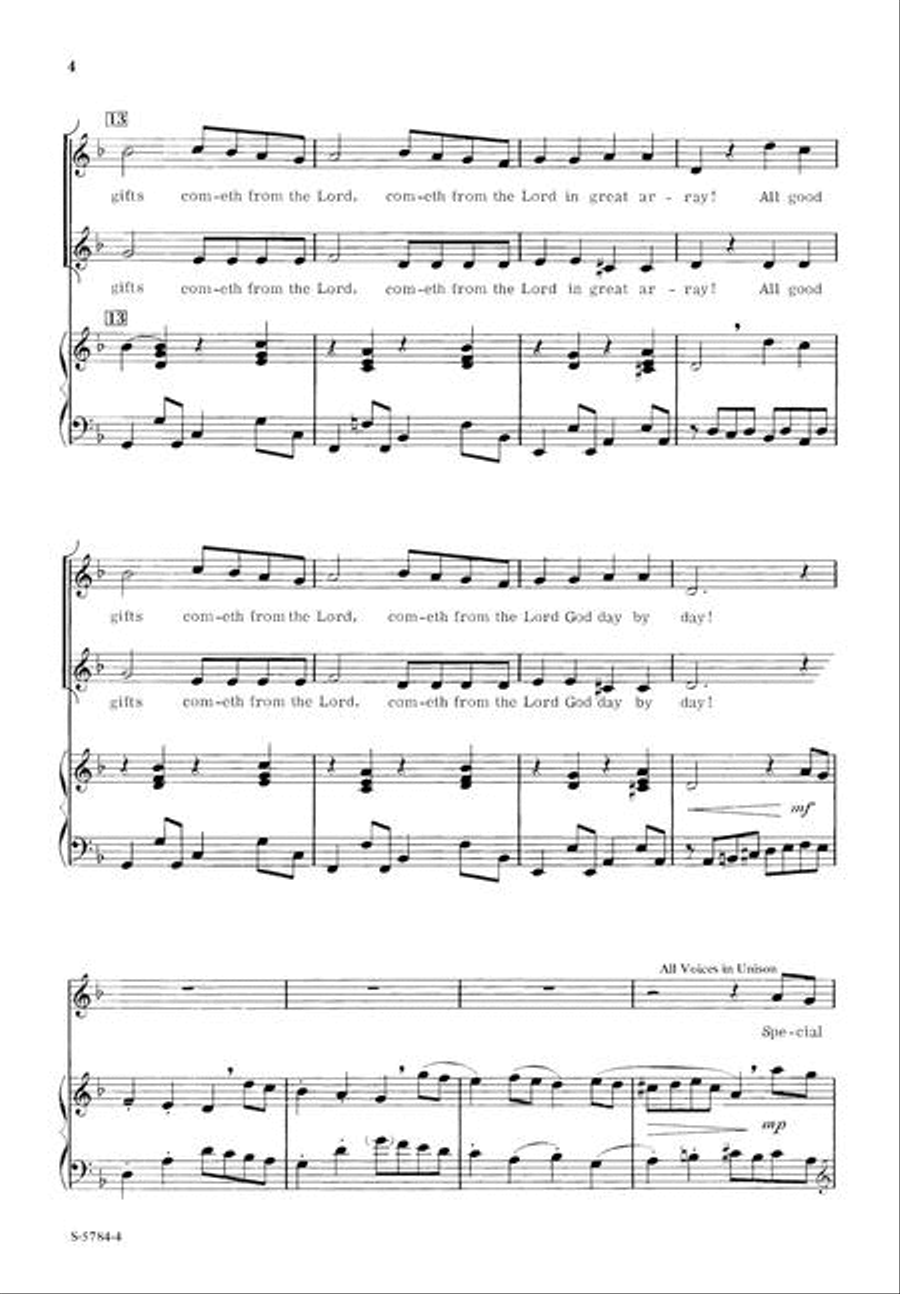 All Good Gifts 2-Part scores gallery preview page 4