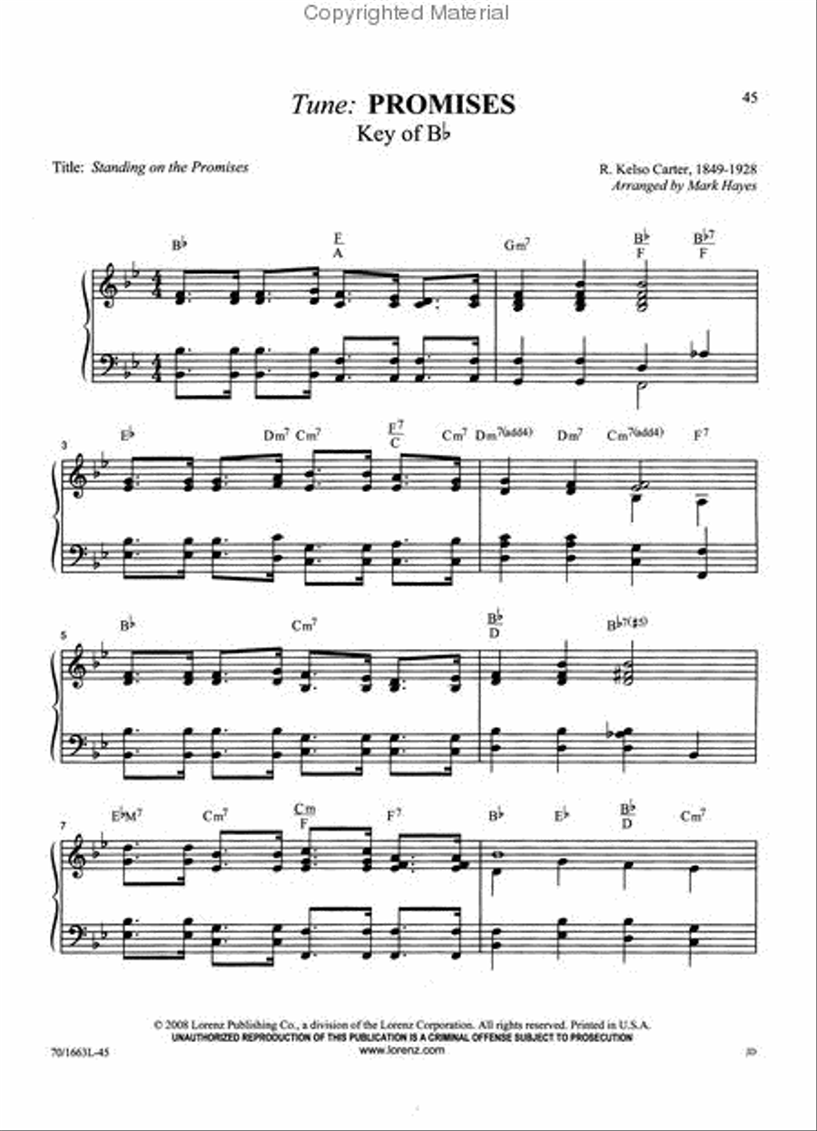 Hymn Harmonizations by Hayes Piano Solo scores gallery preview page 4