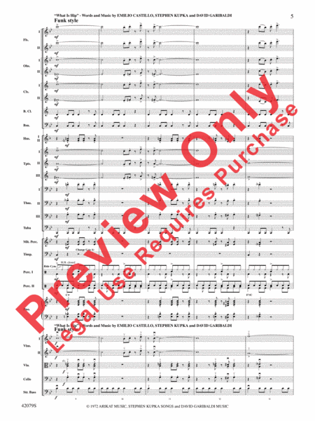 Tower of Power Greatest Hits by Emilio Castillo Full Orchestra - Sheet Music