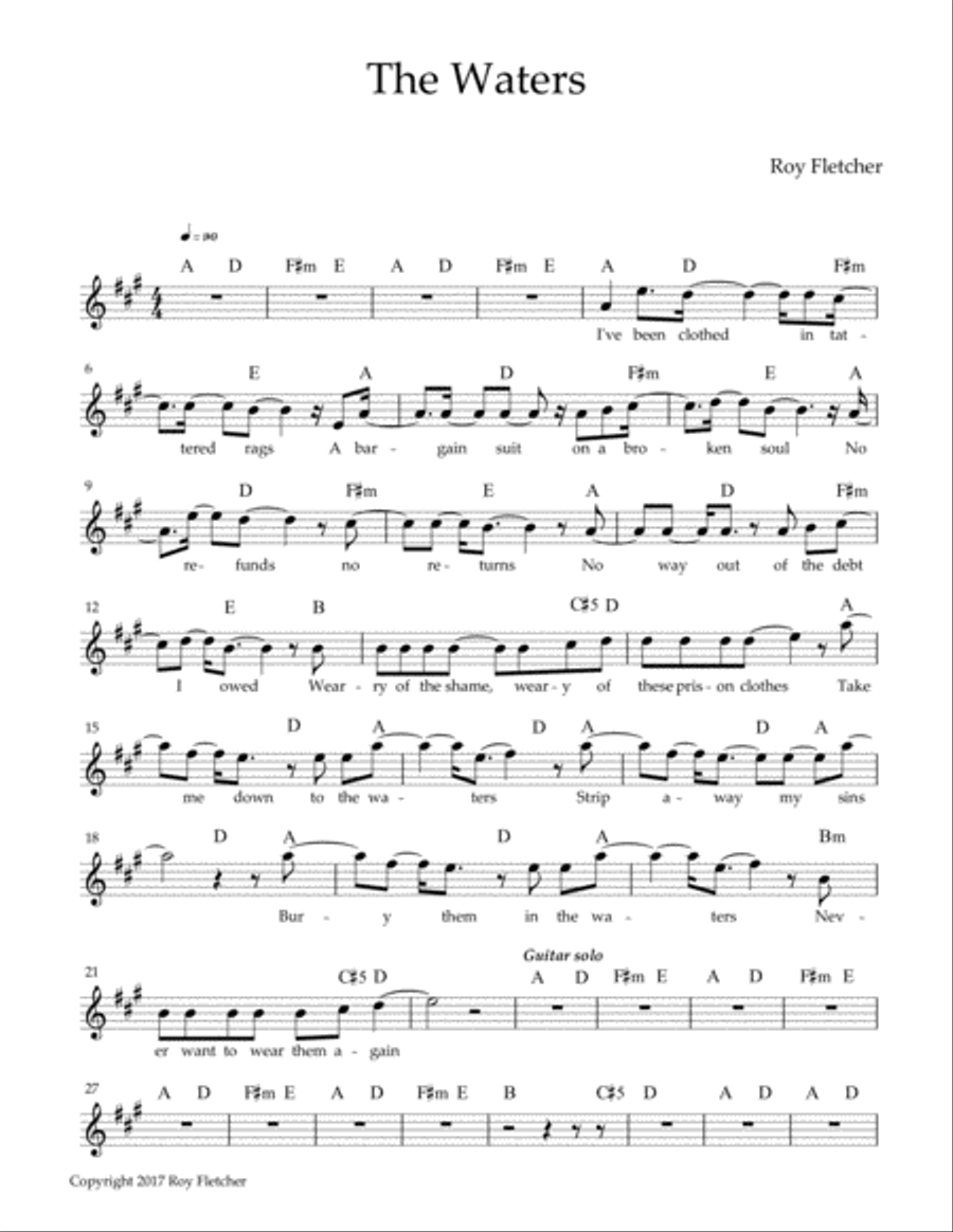 The Waters Voice Solo scores gallery preview page 1