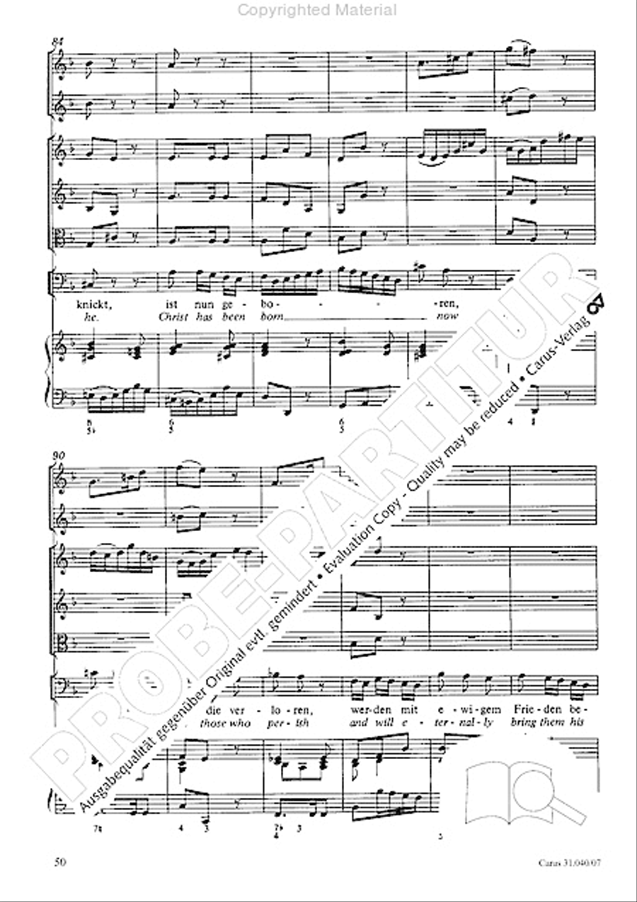 Christ was manifested for this purpose (Dazu ist erschienen der Sohn Gottes) ATB scores gallery preview page 52