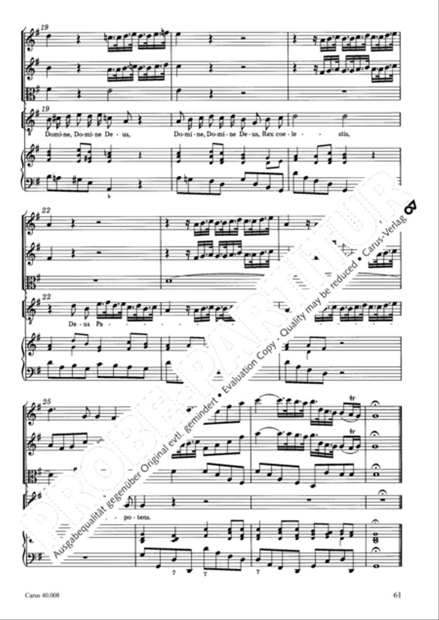 Introduzione e Gloria 4-Part scores gallery preview page 62