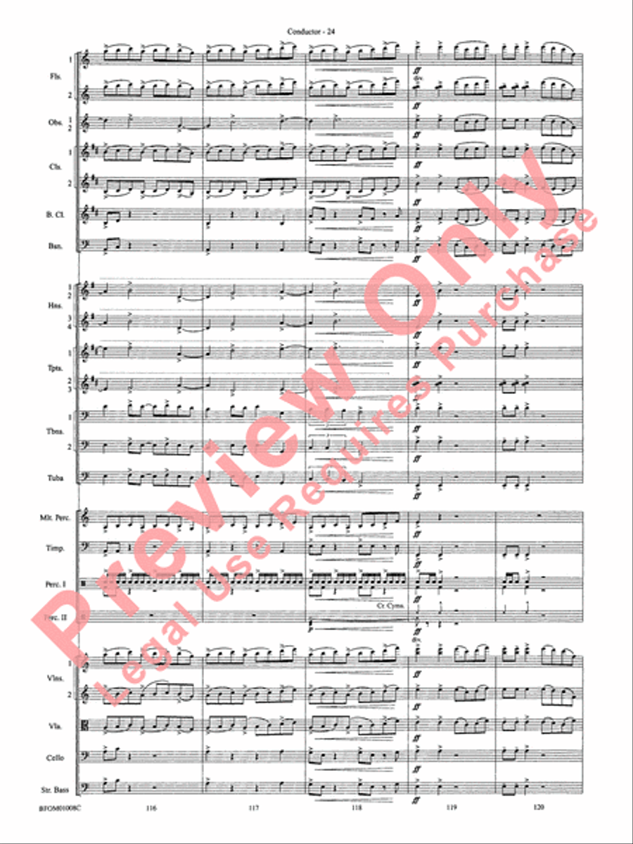 The Great Locomotive Chase Full Orchestra scores gallery preview page 31