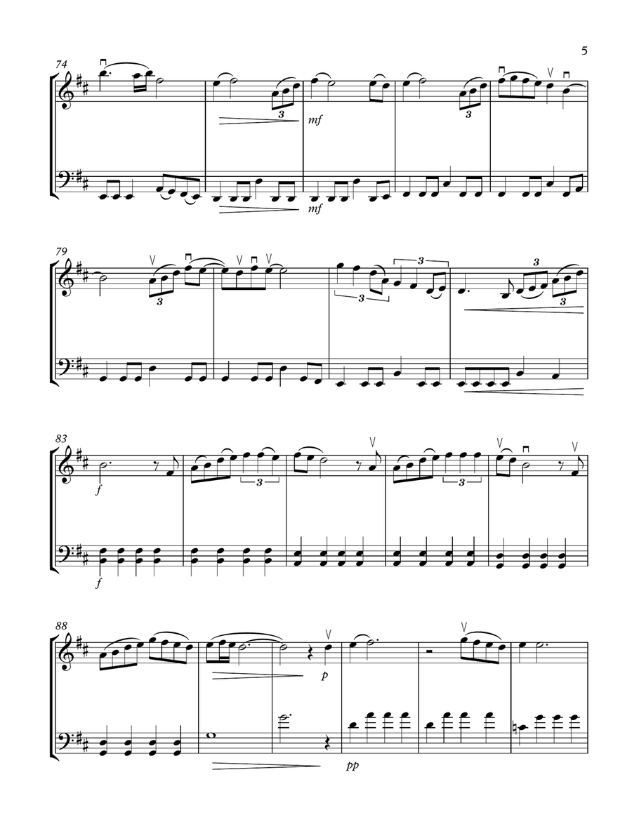 Speechless String Duet scores gallery preview page 5