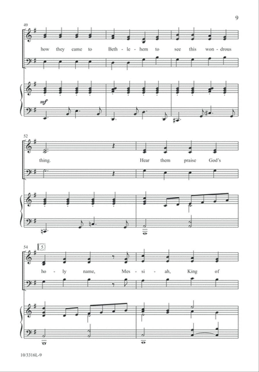 Glory Hallelujah! Glory Hallelujah! 3-Part scores gallery preview page 9