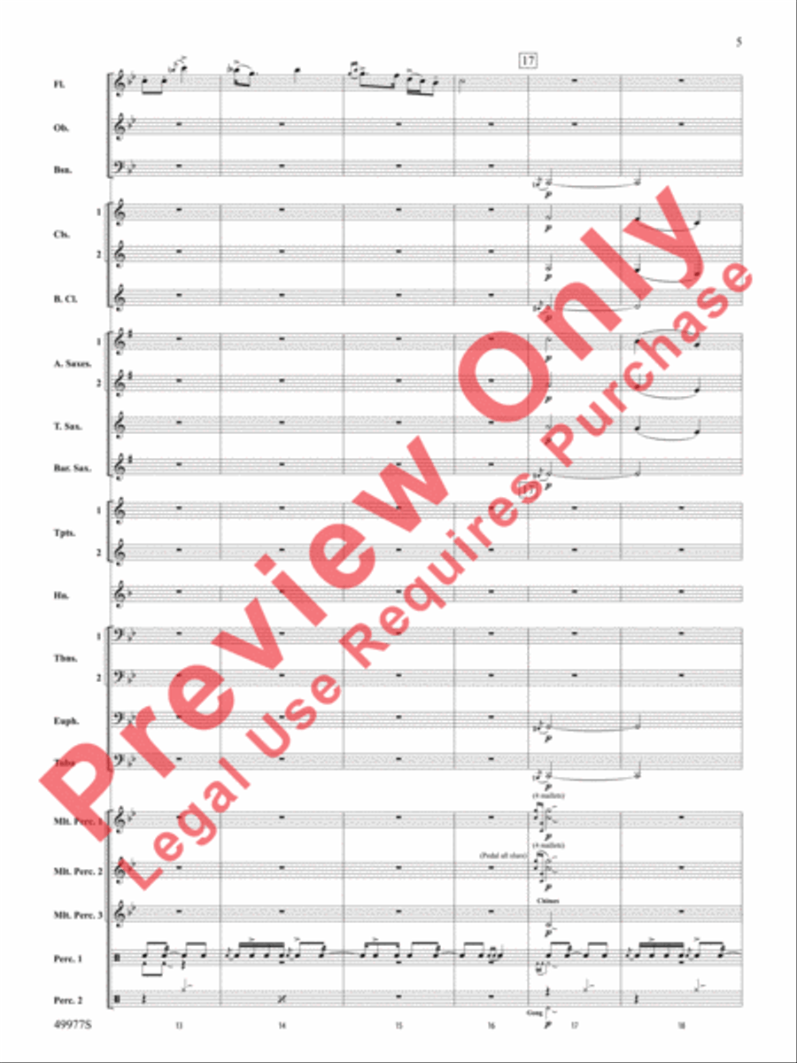 Tha Mi Sgìth Tha Mi Sgìth Concert Band scores gallery preview page 6